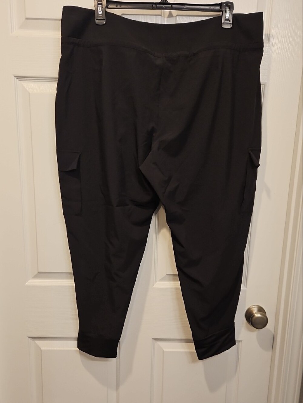 Athletic Works Black Cargo Joggers with Side Pockets - Picture 4 of 4